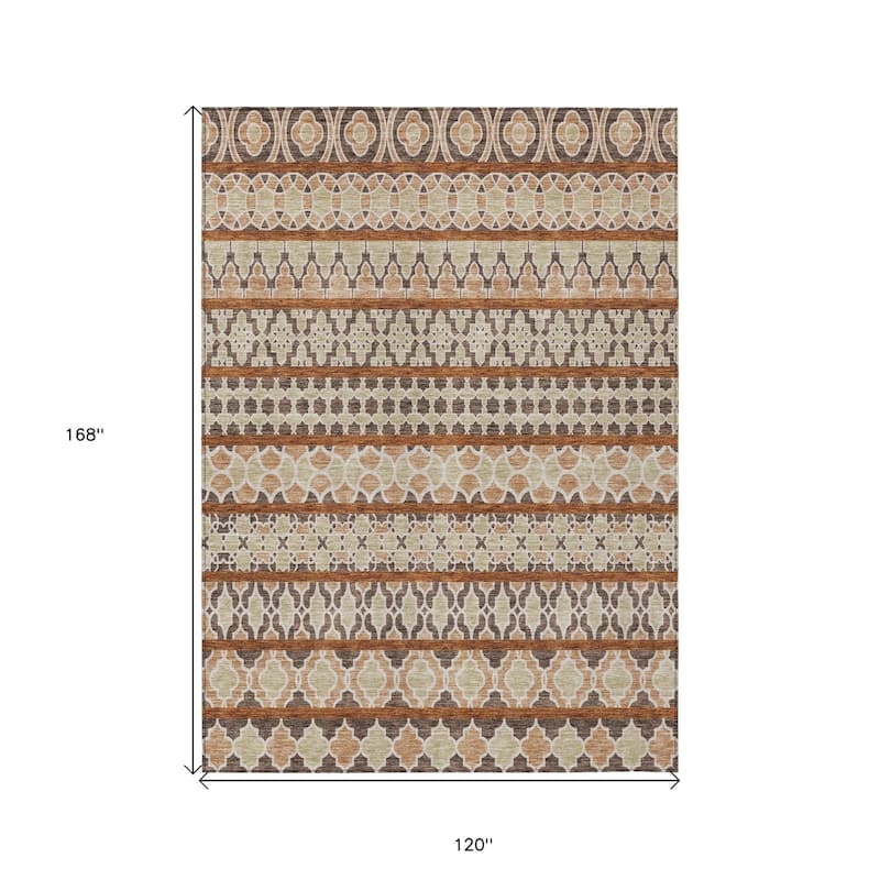 HomeRoots Quatrefoil Transitional Rectangle Outdoor Rug