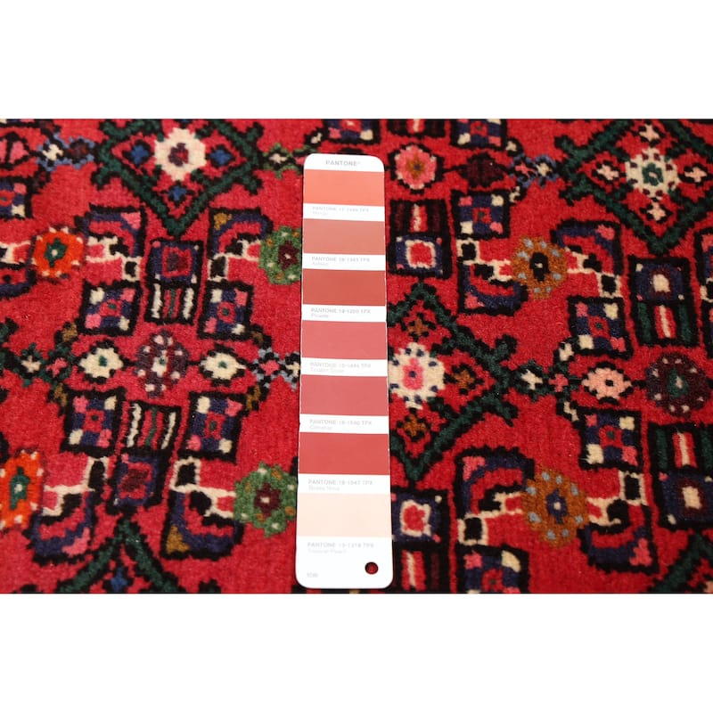 ECARPETGALLERY Hand-knotted Andelz Red Wool Rug - 2'8 x 9'2