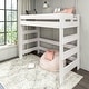 preview thumbnail 26 of 29, Max and Lily Farmhouse Twin-Size High Loft Bed White Wash