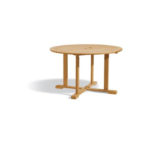 Nirwana 48-inch Natural Teak Round Dining Table by Havenside Home
