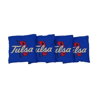University of Tulsa Golden Hurricane Blue Cornhole Bags