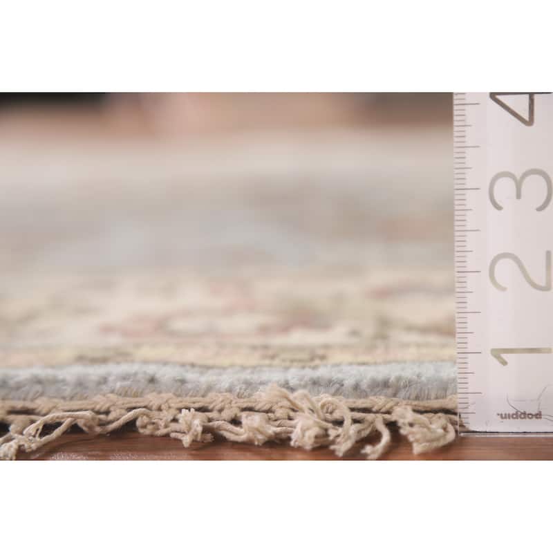 Heriz Serapi Oriental Octagon Rug Handmade Wool Carpet - 6'0"x 5'10"