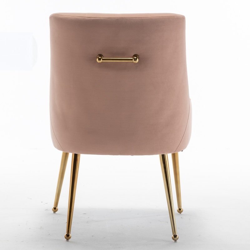 Modern Dining Chairs Set of 6 Velvet Accent Chair Tufted Back