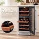 preview thumbnail 12 of 22, Ca'Lefort 15 inch 28 Bottle Built-in Dual Zone Wine Cooler Refrigerator