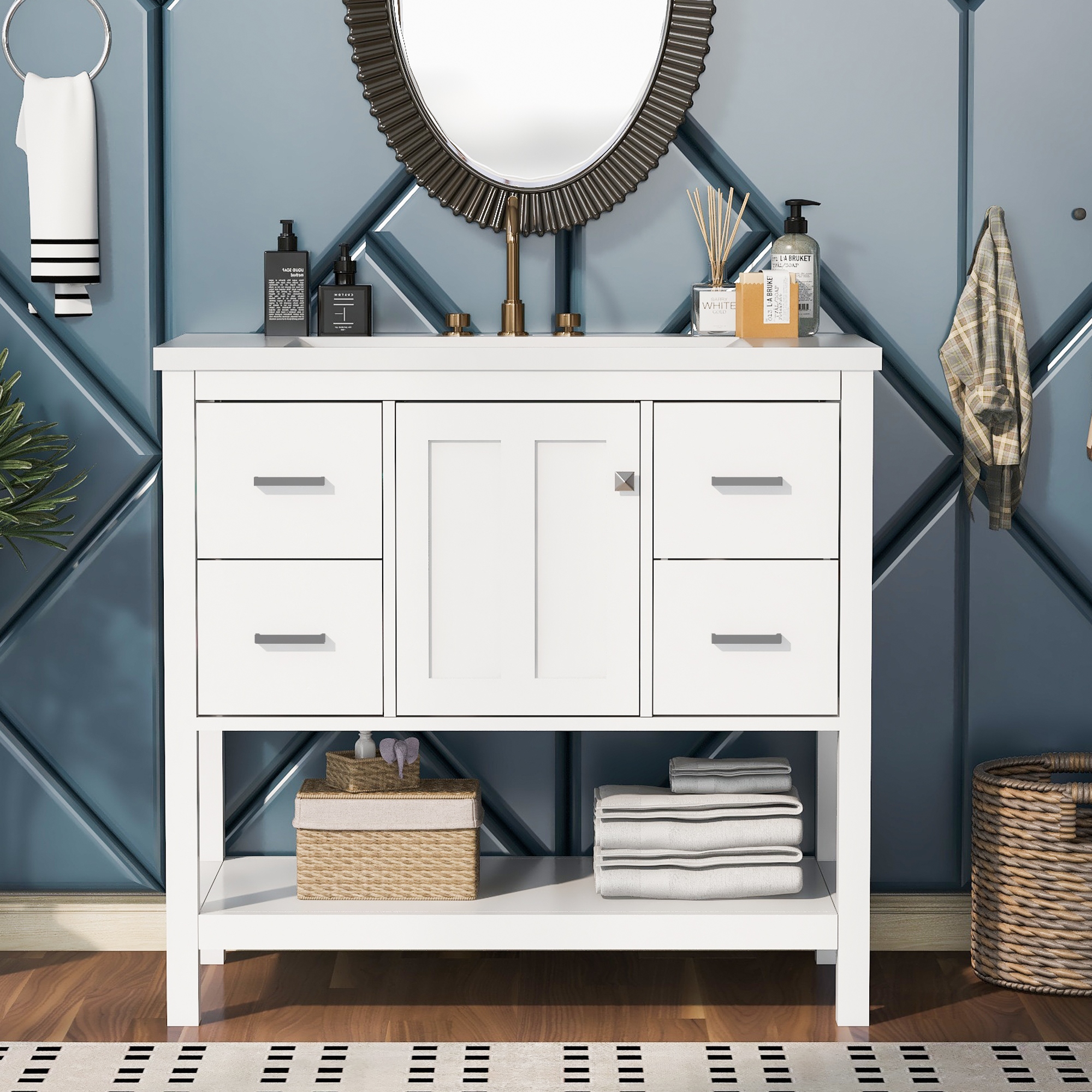 Shallow bathroom cabinet deals