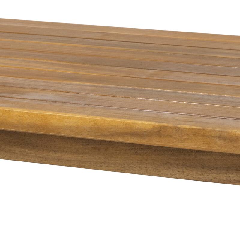 Nova Outdoor Acacia Wood Coffee Table by Christopher Knight Home - 41.75" W x 26.00" D x 11.75" H