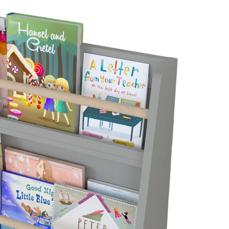 3 Tier Kids Book Shelf,Kids Book Rack, Helps Keep Bedrooms, Playrooms, and Classrooms Organized