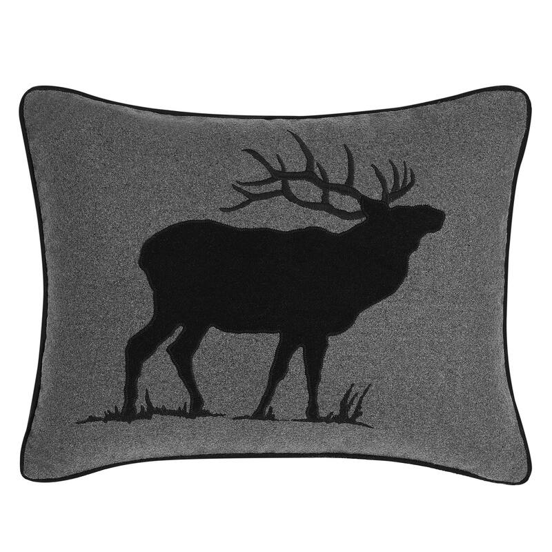 Eddie Bauer Elk Charcoal Breakfast Pillow - 16x20