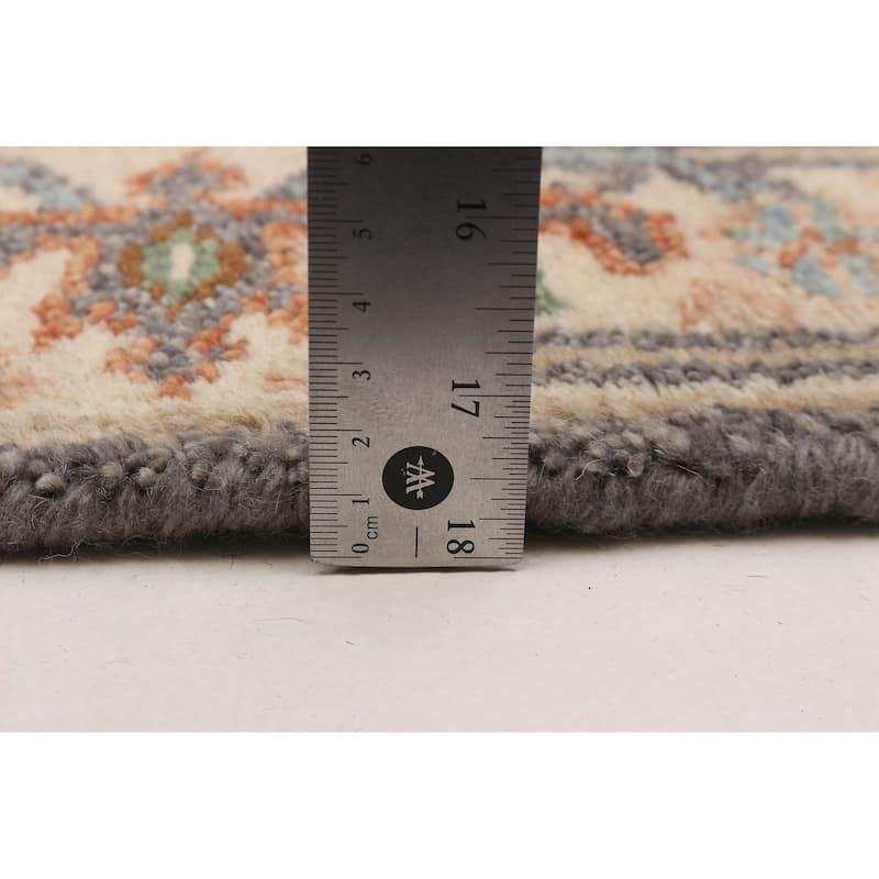 ECARPETGALLERY Hand-knotted Serapi Heritage Grey Wool Rug - 2'4 x 7'9