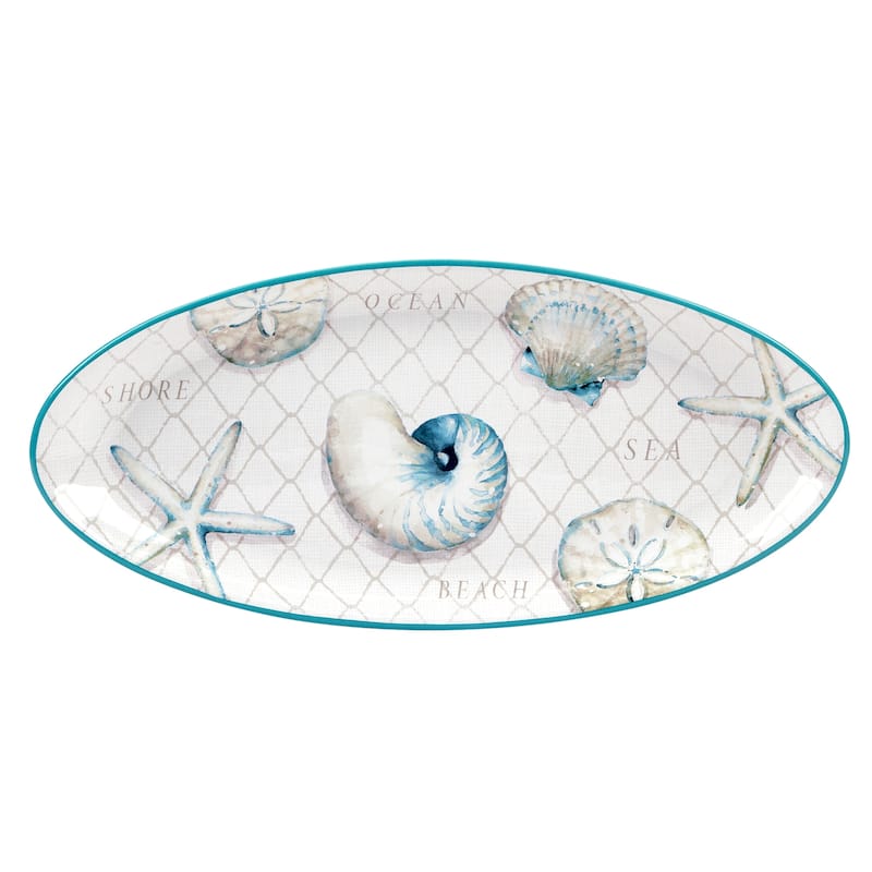 Certified International Ocean View Fish Platter - 19" x 8.75" x 1.5"