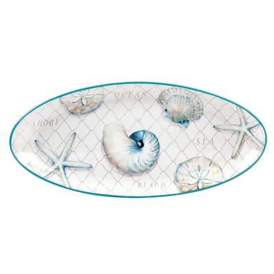 Certified International Ocean View Fish Platter - 19" x 8.75" x 1.5"