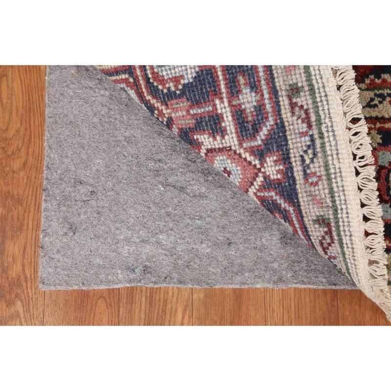 Geometric Traditional Heriz Serapi Oriental Wool Area Rug Hand-knotted - 4'0" x 5'11"