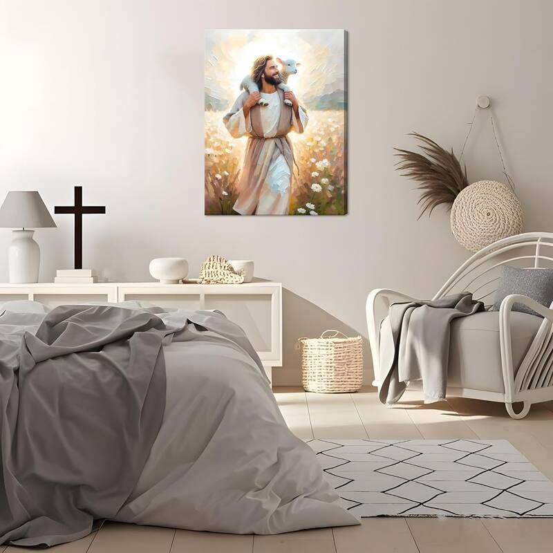 Jesus Canvas Wall Art Print Christian Wall Decor Poster Painting