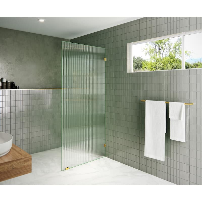 Glass Warehouse GW-FL-34 Gaia 78" High x 34" Wide Shower Screen