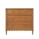 preview thumbnail 13 of 32, Charlotte/Scallop 4 Drawer Dresser