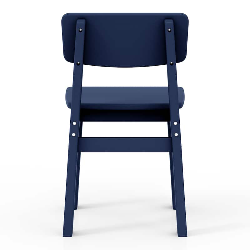 Polytrends Modern Mini Kids Outdoor Dining Chair (Set of 2)