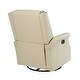preview thumbnail 38 of 100, Echidna Transitional Genuine Leather Swivel Rocker Nursery Chair with Nailhead Trim by HULALA HOME