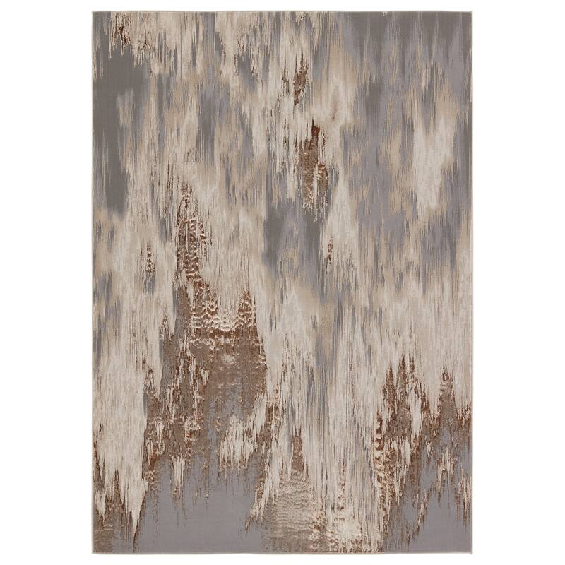 Cynan Abstract Rug - 2' 2" x 8' - Taupe/Gray - Runner