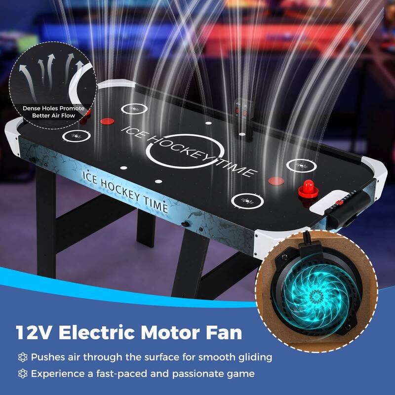 Costway Foldable Air Hockey Table for Kids & Adults with Digital LED - See Details