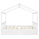 preview thumbnail 12 of 10, Full Size House Platform Bed with Roof Design, Headboard, Footboard, and 2-Storage Drawers, Open Concept, White