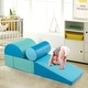 preview thumbnail 3 of 36, 5-Piece Kids Climb and Crawl Activity Playset - 15.5" x 8" x 8" Navy