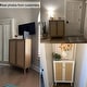 preview thumbnail 5 of 19, Anmytek Modern 2-Door Rattan Buffet Sideboard Kitchen Storage Cabinet for Living Room