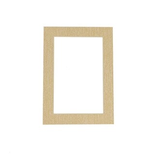 5x7 Mat Bevel Cut for 4x6 Photos - Acid Free Fresh Linen Canvas Precut ...