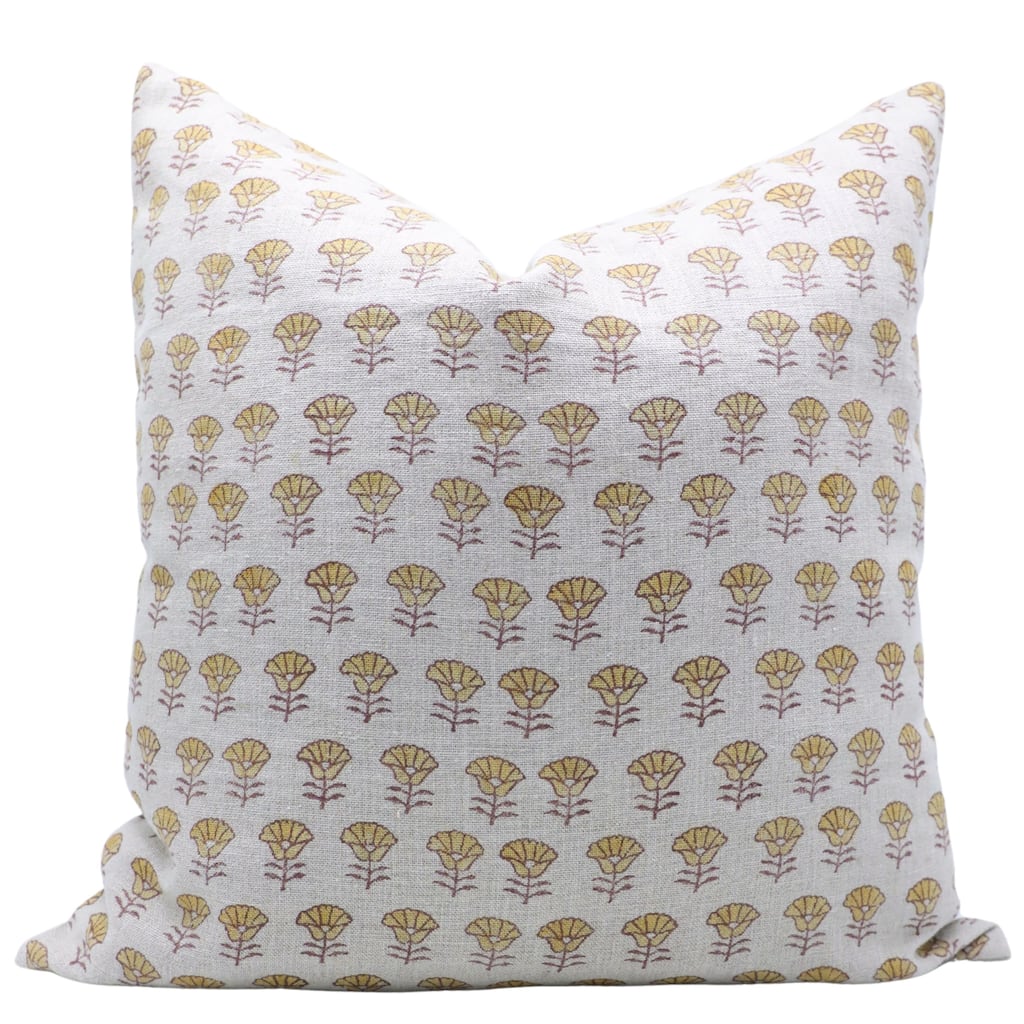 Fabdivine Linen Bohemian Block print pillow Cover - Kohinoor