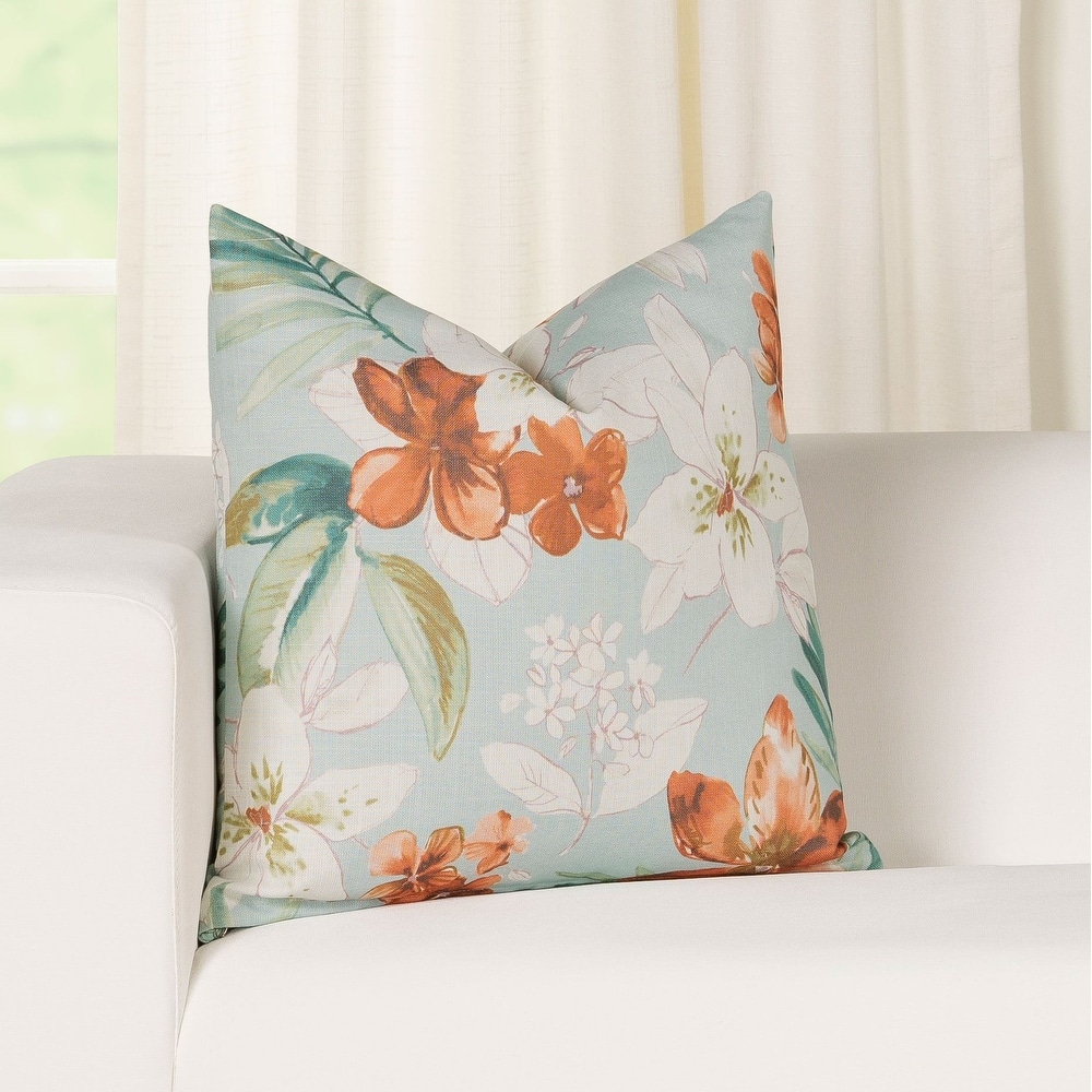 Camille Floral Print Throw Pillow