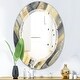 preview thumbnail 5 of 5, Porch & Den 'Geometric Beige Glacier' Printed Wall Mirror