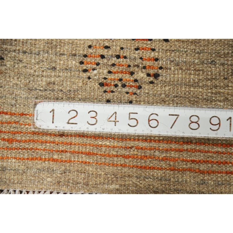 Square Geometric Moroccan Oriental Area Rug Handmade Wool Carpet - 5'9" x 6'4"