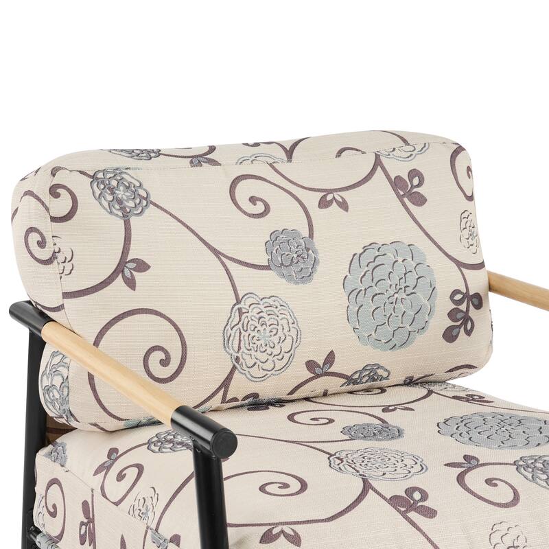 Christopher Knight Home - Varsts Modern Upholstered Accent Chair with Wood Frame, Emerald