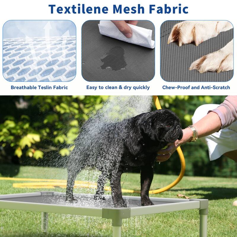 Moasis Textilene Dog Bed, with Aluminum Frame