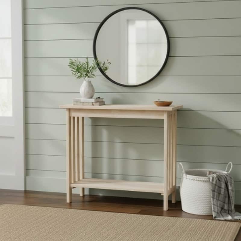 The Gray Barn Moonshine Unfinished Mission Entry Table