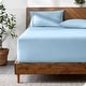 preview thumbnail 1 of 3, Bare Home Ultra-Soft Microfiber 22 Inch Extra Deep Pocket Fitted Sheet California King - Light Blue