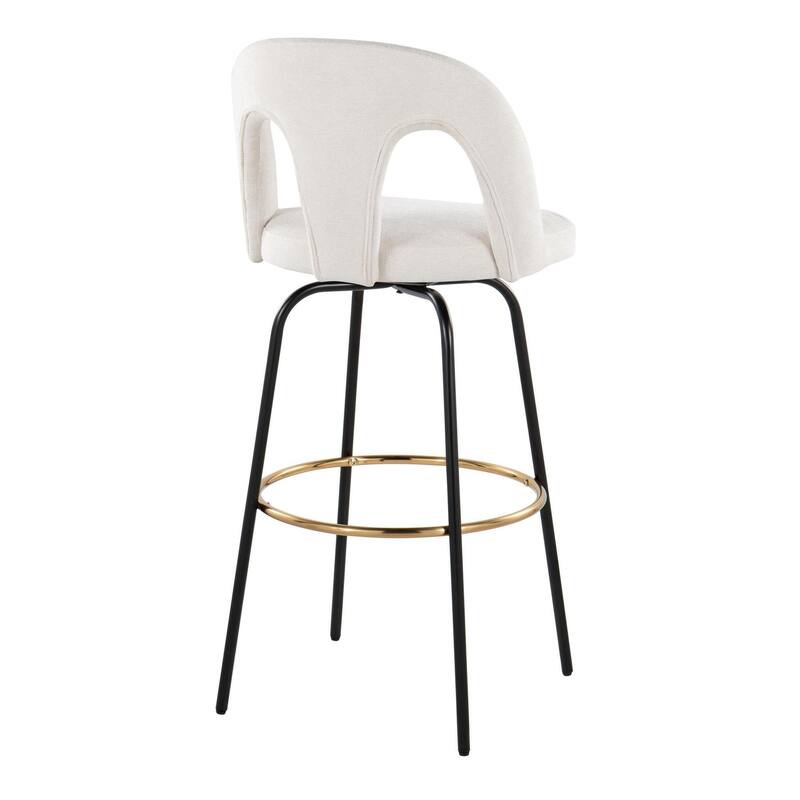 Ava Upholstered 30" Fixed-Height Barstool - Set of 2