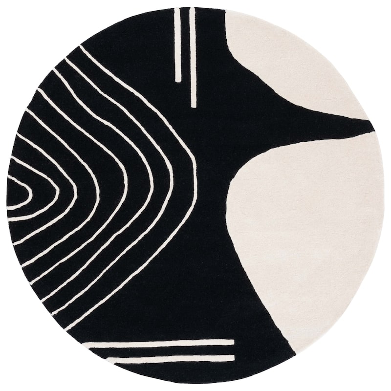 SAFAVIEH Handmade Rodeo Drive Vutka Mid-Century Modern Wool Rug