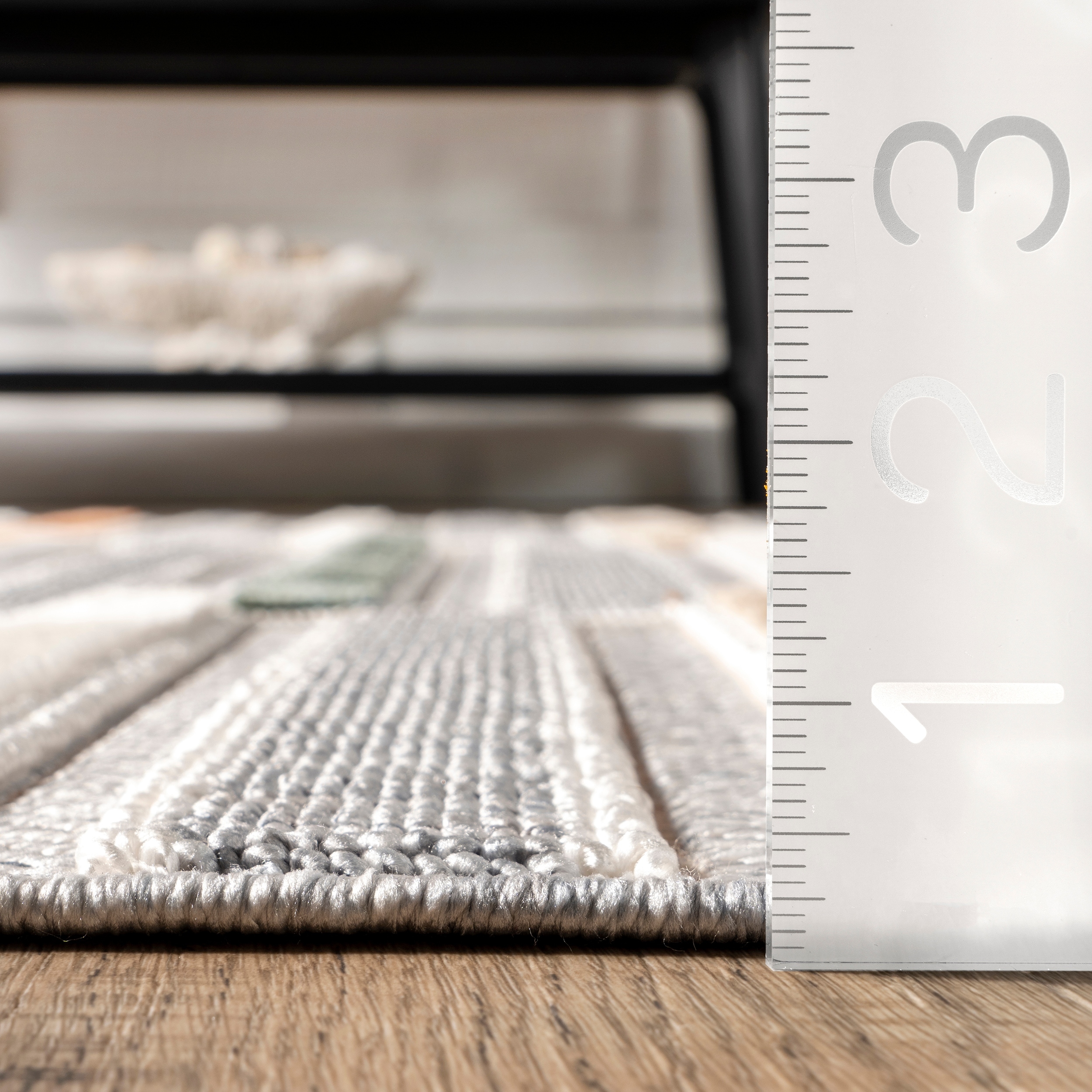 Nuloom Zasu Colorful Striped Fringe Area Rug