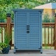preview thumbnail 19 of 43, MCombo Small Outdoor Storage Cabinet Shed with Double Doors (24.6" x 18.3" x 38.2"), Wooden 0985