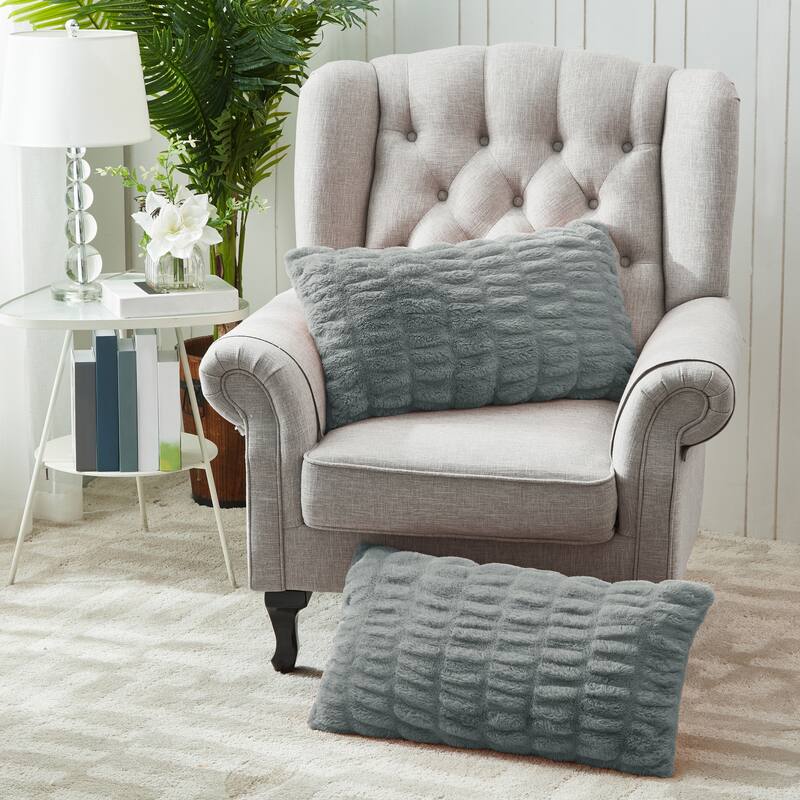Serenta Shar Pei FauxFur 2 Piece Pillow Shell Set, NO INSERT