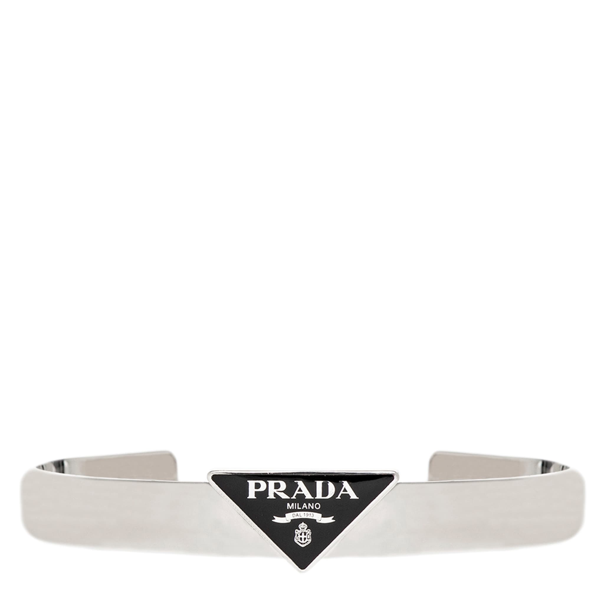Prada Symbole 925 Sterling Silver Bracelet - S - Overstock - 43140807