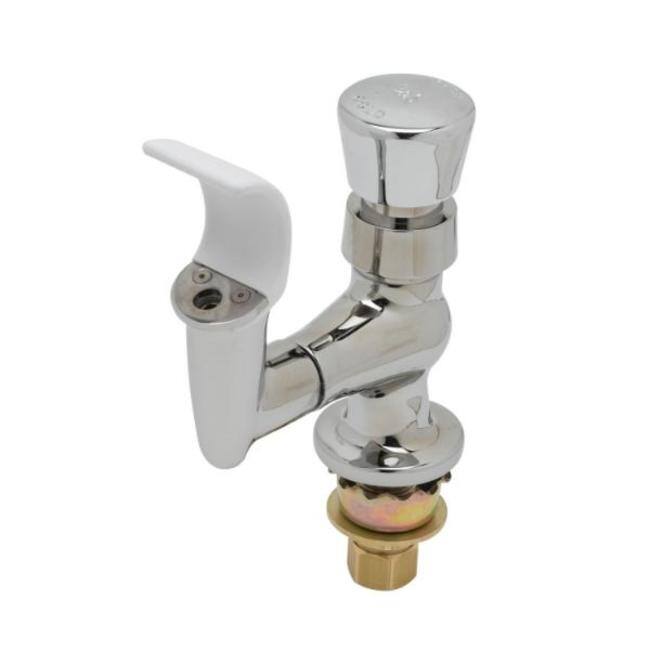 T and S Brass Bubbler with Fast Self-Closing Cartridge, Flexible Mouth - Chrome