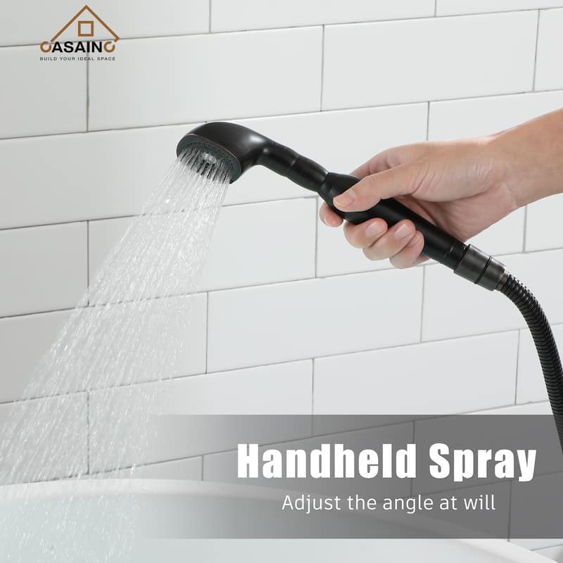 3-Handle Luxury Claw Foot Freestanding Tub Faucet