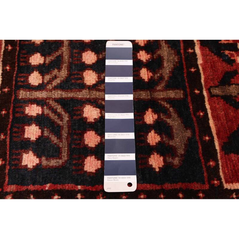 ECARPETGALLERY Hand-knotted Kayseri Vintage Dark Navy, Red Wool Rug - 4'9 x 6'8