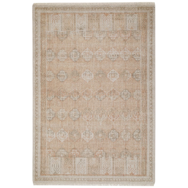 Terra by Obeetee Sienna Riya Neutral Rug - Lavender/Ivory - 2'6" x 8'