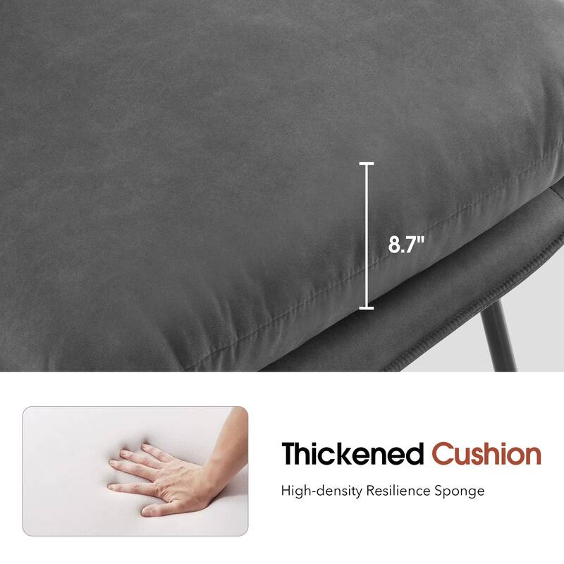 MCombo Accent Chair with Ottoman, Leathaire Fabric LW951