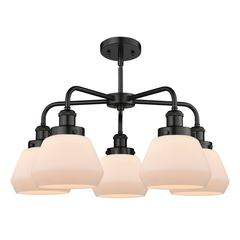 Innovations Lighting Fulton - 5 Light 25" Stem Hung Chandelier
