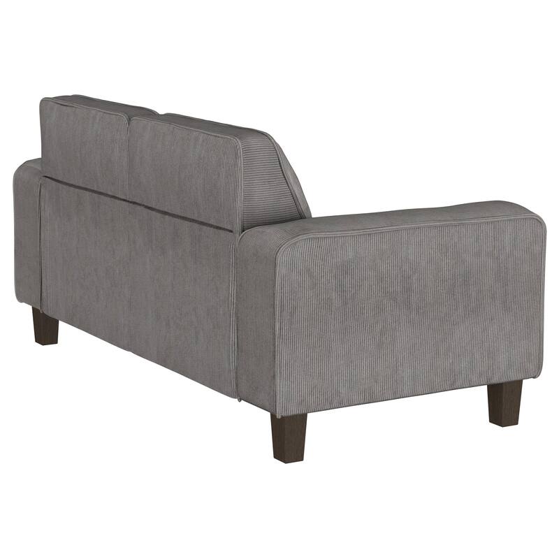 Deerhurst Upholstered Track Arm Tufted Loveseat