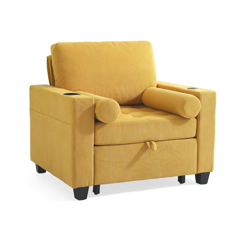 3-in-1 Adjustable Sleeper Sofa Bed Convertible Chair for Living Room