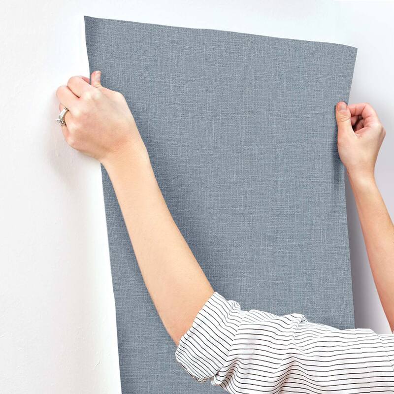 York Wallcoverings Loom Sky Blue Wallpaper